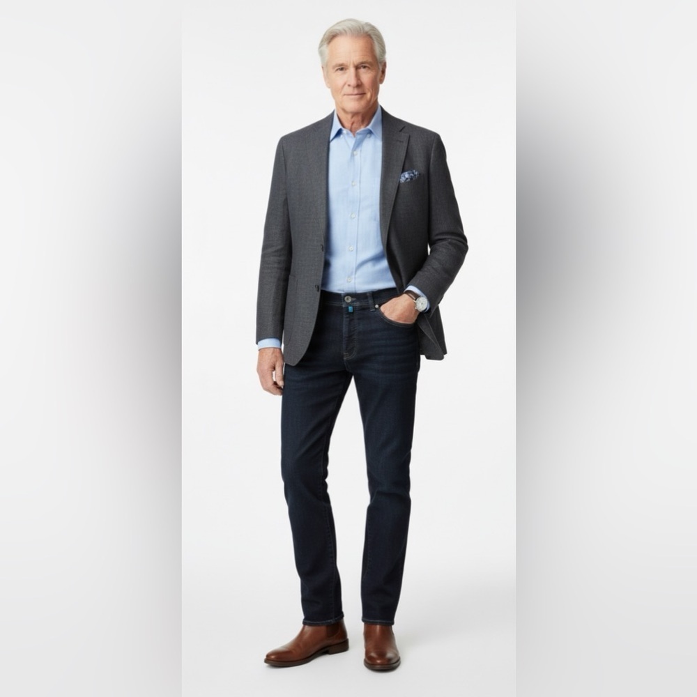 Pierre Cardin Men's Dark Blue Jeans